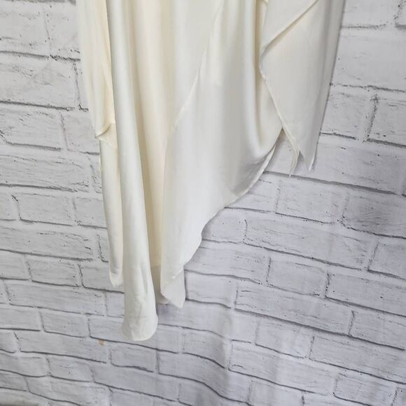 NWT Significant Other Womens Ivory Draped One Shoulder Caspian Dress Size 8 US - Picture 6 of 12